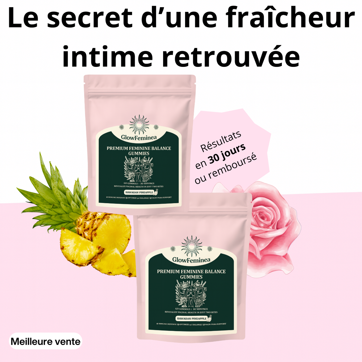 GlowFeminea - Gummies Équilibre Intime Féminine