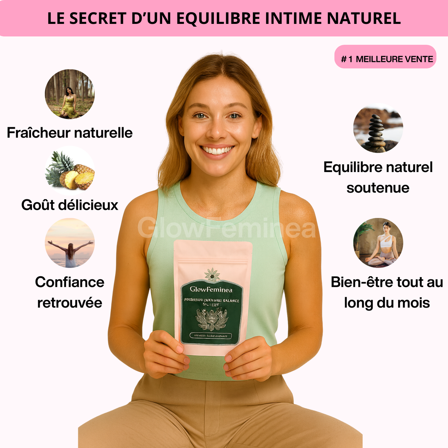GlowFeminea - Gummies Équilibre Intime Féminine